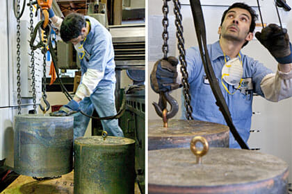 Lead weights for ballast and counterweights