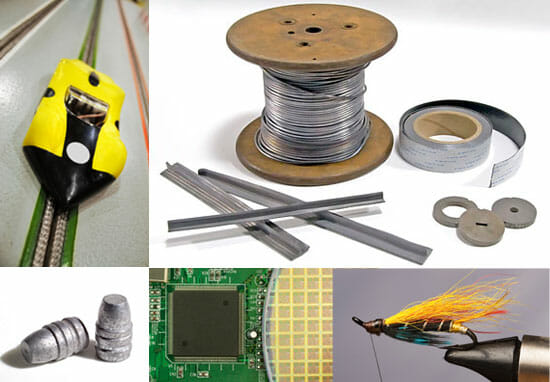 Looking for lead extrusions, lead wire and coil, lead ribbon and tape. Our lead wires are rolled on heavy duty spools or cut to customer specifications