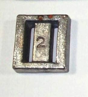 Traditional Scuba Weights or lead diving weights for use on nylon weight belt.