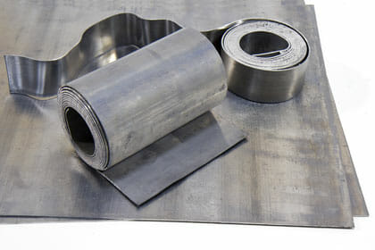 Lead sheet, plate and ribbon foil