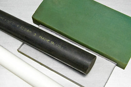 Plastic, rubber & nylon stock